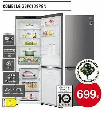 Milar Combi Lg Gbp61dspgn oferta