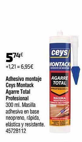 Cadena88 Adhesivo Montaje Ceys Montack Agarre Total Profesional oferta