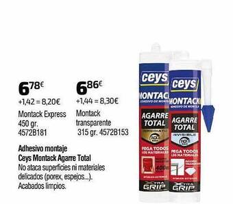 Cadena88 Adhesivo Montaje Ceys Montack Agarre Total oferta