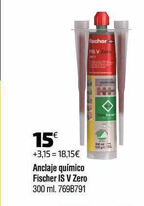 Cadena88 Anclaje Químico Fischer Is V Zero oferta