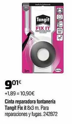 Cadena88 Cinta Reparadora Fontanería Tangit Fix It oferta