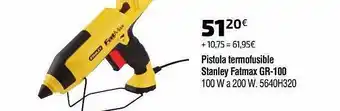 Cadena88 Pistola Termofusible Stanley Fatmax Gr-100 oferta