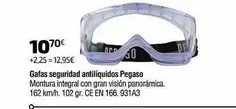 Cadena88 Gafas Seguridad Antilíquidos Pegaso oferta