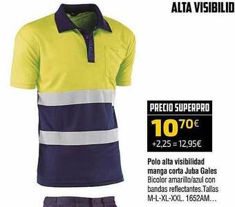 Cadena88 Polo Alta Visibilidad Manga Corta Juba Gales oferta