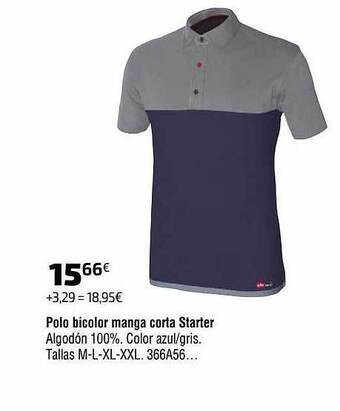 Cadena88 Polo Bicolor Manga Corta Starter oferta