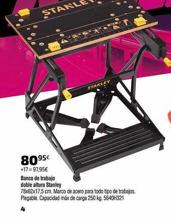Cadena88 Banco De Trabajo Doble Altura Stanley oferta