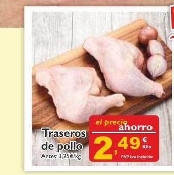 Cash Ecofamilia Traseros De Pollo oferta