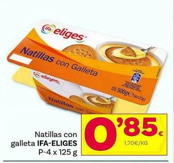 Supermercados Dani Natillas Con Galleta Ifa-eliges oferta