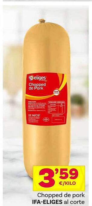 Supermercados Dani Chopped De Pork Ifa-eliges oferta