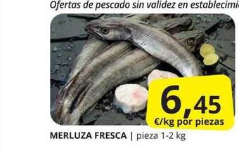 Supermercados MAS Merluza Fresca oferta
