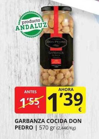 Supermercados MAS Garbanza Cocida Don Pedro oferta