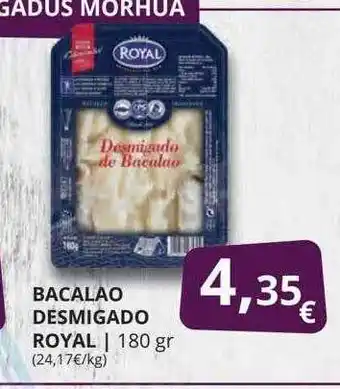 Supermercados MAS Bacalao Desmigado Royal oferta