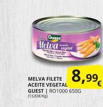Supermercados MAS Melva Filete Aceite Vegetal Guest oferta