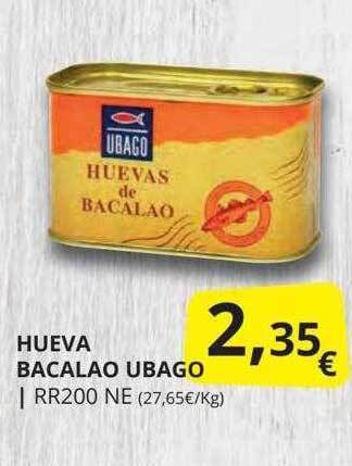 Supermercados MAS Hueva Bacalao Ubago oferta