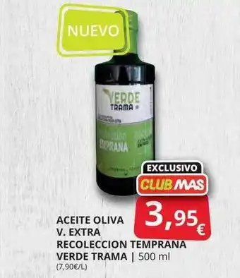 Aceite Oliva V. Extra Recoleccion Temprana Verde Trama