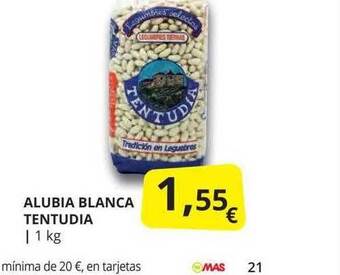 Supermercados MAS Alubia Blanca Tentudia oferta
