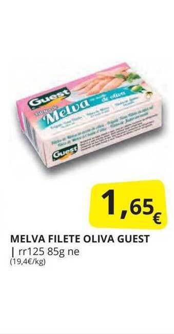 Supermercados MAS Melva Filete Oliva Guest oferta