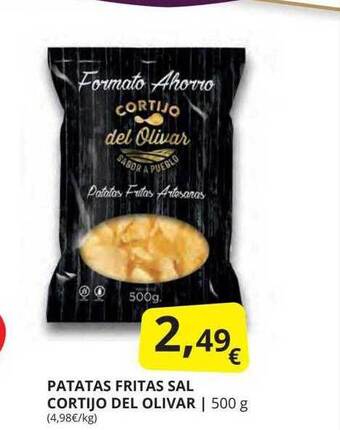 Supermercados MAS Patatas Fritas Sal Cortijo Del Olivar oferta