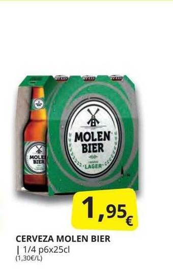 Supermercados MAS Cerveza Molen Bier oferta