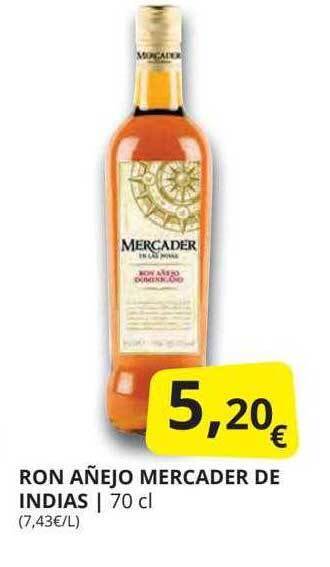 Supermercados MAS Ron Añejo Mercader De Indias oferta