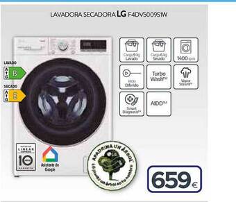 Tien 21 Lavadora Secadora Lg F4dv5009s1w oferta