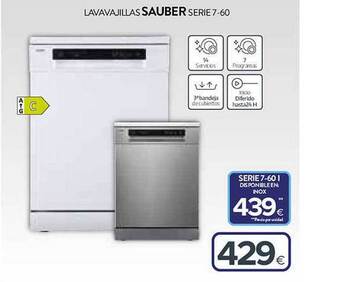 Tien 21 Lavavajillas Sauber Serie 7-60 oferta