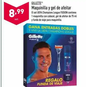 ALDI Gillette Maquinilla Y Gel De Afeitar oferta