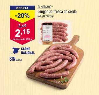 ALDI El Mercado Longaniza Fresca De Cerdo oferta
