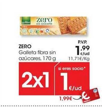 Eroski Zero Galleta Fibra Sin Azucares oferta