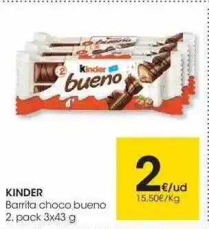 Eroski Kinder Barrita Choco Bueno oferta