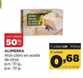 Alimerka Atún Claro En Aceite De Oliva oferta