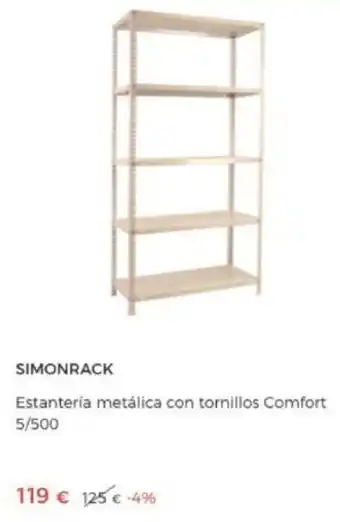 BriCor Simonrack Estanteria metálica con tornillos Comfort 5/500 oferta