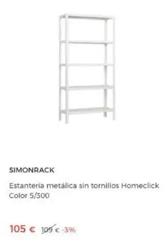 BriCor Simonrack Estanteria metálica sin tornillos Homeclick Color 5/300 oferta