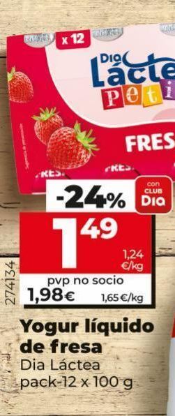 Maxi Dia Yogur líquido dia oferta