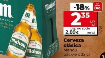 Maxi Dia Cerveza mahou oferta
