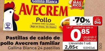 Maxi Dia Pastillas de caldo avecrem gallina blanca oferta
