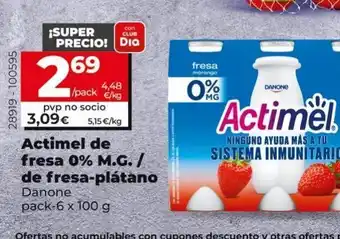 Dia Market Actimel danone oferta