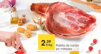Eroski Paleta de cerdo en mitades oferta