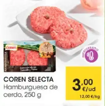 Eroski Coren Selecta Hamburguesa de cerdo 250g oferta