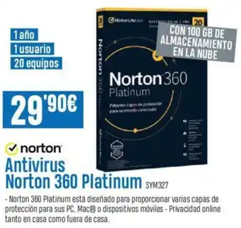 Beep Norton Antivirus Norton 360 Platinum oferta