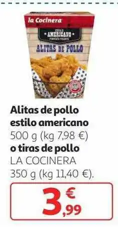 Alcampo Alitas De Pollo Estilo Americano O Tiras De Pollo La Cocinera oferta