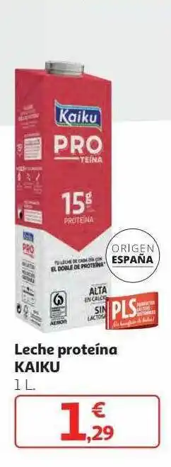 Alcampo Leche Proteína Kaiku oferta