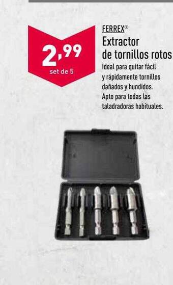 ALDI Ferrex Extractor De Tornillos Rotos oferta