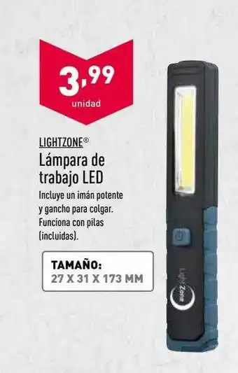 ALDI Lightzone Lámpara Led Trabajo Led oferta