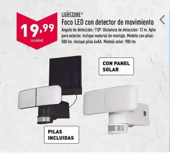 ALDI Lightzone Foro Led Con Detector De Movimiento oferta