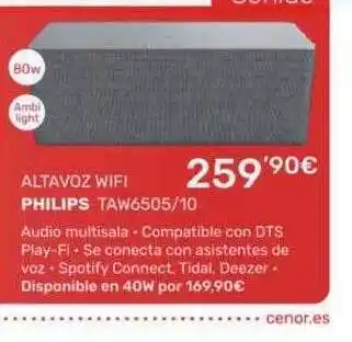Cenor Altavoz Wifi Philips oferta