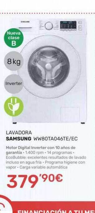 Cenor Lavadora Samsung Ww80ta046te Ec oferta