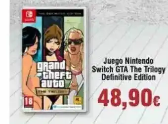 FROIZ Juego Nintendo Switch Gta The Trilogy Definitive Edition oferta