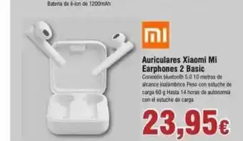 FROIZ Mi Auriculars Xiaomi Earphones 2 Basic oferta