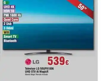 FROIZ Lg Televisor 50ups1006 Uhd Stv Ai Magicr oferta